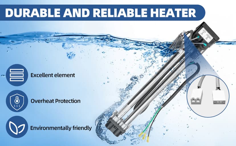 Hot Tub Heater 26-C3160-2S Replace 1995+ Hot Spring Spa Heater Watkins Tiger River No Fault Bathtub Heater 73791 C3160-2 C3564-2 73039 Hot Tub Parts 1kW/4kW 120V/240V 8.3A/16.6A