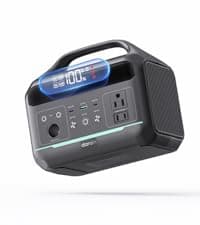 Portable Power Station 600W with Solar Panel 80W, 288Wh LiFePO4 Battery Backup w/2 AC Outlets, 1.7H Fast Charging Solar Generator for Camping, RV Travel, Home Emergencies