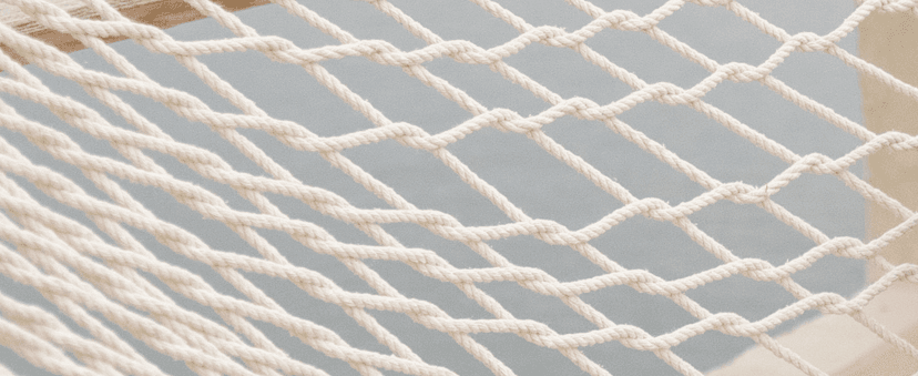 12ft Rope Hammocks, 46'' Wide Hardwood Spreader Bar (Beige, Twin)