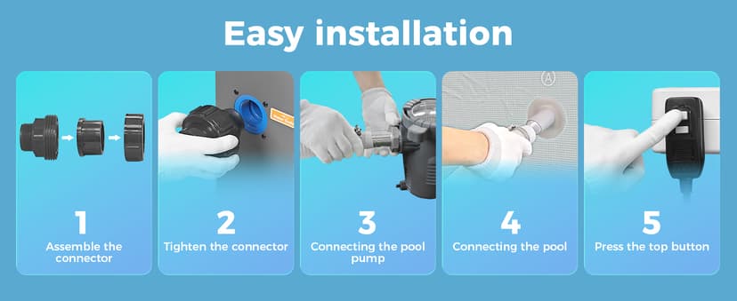 Electric Pool Heater for Inground Pool 30000 BTU Swimming Pool Heater Pump Above Ground Pool Heater 120V 8000 Gallon Heating or Cooling WiFi Control Schedule