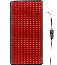 Bestqool Red Light Therapy, Dual Chip Clinical Grade LED Device with Near-Infrared Light 660nm 850nm High Power Panel, Ideal for Body, Face, Recovery, Improve Sleep, Skin Health, 105W (Black 60)