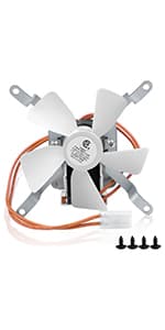 Upgraded Grill Induction Fan Replacement Part for Pit Boss, Traeger, Camp Chef Wood Pellet Grills, Sam's Club, Z Grills Pellet Grills, AC120V 60Hz Grill Combustion Fan Kit Replacement Parts