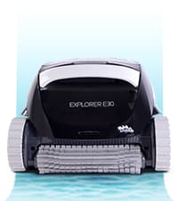 Dolphin (2024 Model) E10 Automatic Robotic Pool Vacuum Cleaner, Active Scrubber Brush, Top Load Filters Access, Ideal for Above-Ground Pools up to 30 FT in Length