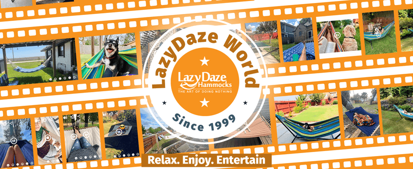 Lazy Daze Hammocks 12FT Double Rope Hammocks, 2 Person Hand Woven Cotton Hammock with Spreader Bar for Outdoor, Indoor, Patio, Poolside, FIT 13-15 Foot Stand, Max 450 Lbs, Natural, 141 x 57 inches