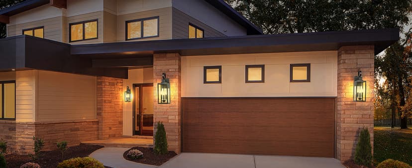 Outdoor Wall Light Fixture, 3-Light 19” Large Waterproof Outside Wall Mounted Sconce Light Fixture with Clear Glass Shade, Black Anti-Rust Exterior Wall Lantern for House, Front Porch, Garage