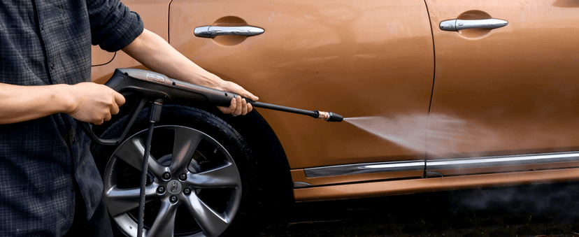 Pressure Washer Gun Set, Max W.P. 2320PSI, B.P. 5000PSI, M22-14mm & M22-15mm Fitting, 4 Stainless Steel Nozzle Tips & Holder, Replacement for Ryobi Powerstroke Greenworks and More Power Washers