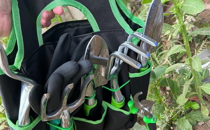 Gardening Tools.Gardening Hand Tools, Gardening Tools, 8 Piece Set Heavy Duty, Gardening Tools Set with Non Slip Rubber, with Garden Kit.