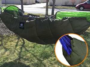 AYAMAYA Single & Double Hammock Underquilt Full Length Big Size Under Quilts for Hammocks, Camping Backpacking Essential, Winter Cold Weather Warm UQ Blanket Bottom Insulation