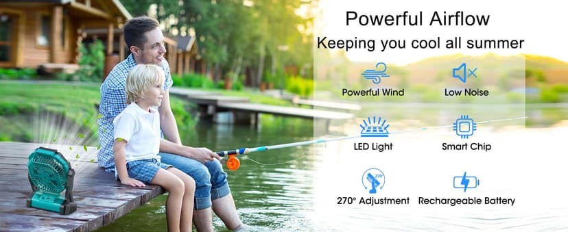 ONLYNEW Portable Fan Rechargeable, 20000mAh Cordless Battery Powered Fan with LED Lantern, USB C Battery Operated for Travel Bedroom Home Camping Tent Office Beach Desk Fishing Table