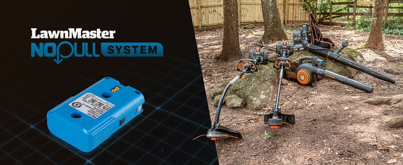 LawnMaster NPTGSP2617A No-Pull Gas Grass Trimmer with Electric Start 26cc 2 Cycle 17-Inch