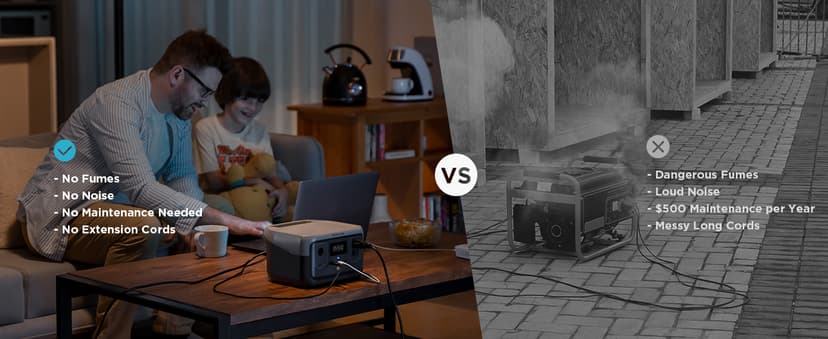 EF ECOFLOW Portable Power Station RIVER 2, 256Wh LiFePO4 Battery/ 1 Hour Fast Charging, 2 Up to 600W AC Outlets, Solar Generator (Solar Panel Optional) for Outdoor Camping/RVs/Home Use