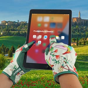 Leather-Gardening-Gloves for Women -Thorn-Proof Work-Gloves for Weeding, Digging, Planting,Pruning Yard garden Gloves