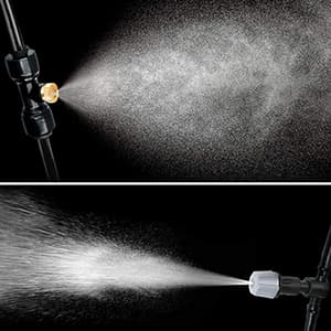 Bonviee Misters for Outside Patio, 75FT (23M) Patio Misting System, Outdoor Misters for Patio Cooling, 28 Brass Mist Nozzles, 3/4" Adapter, DIY Water Misters for Cooling Outdoor Garden Greenhouse