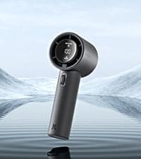 JISULIFE Portable Neck Fan, Hands Free Bladeless Fan, 5 Speeds, 4000 mAh Battery Operated Wearable Personal Fan, Twistable, Rechargeable, Gift for Women Men-Dark Green