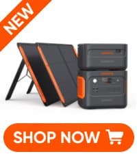 Jackery 1000 Plus Solar Generator, 1264Wh Portable Power Station with 2xSolarSaga 100W Solar Panels, 2000W Output Expandable Home Backup Power for Off-grid Living, Outdoor Camping and Exploration