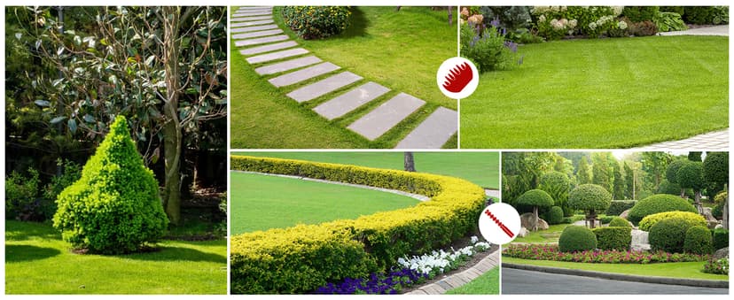 NEU MASTER Cordless Grass Shear, 2-in-1 Handheld Hedge Trimmer, 7.2V Electric Grass Trimmer with Type-C Cable and 2.0Ah Rechargeable Battery, Lightweight Shrubbery Trimmer for Garden Yard Lawn