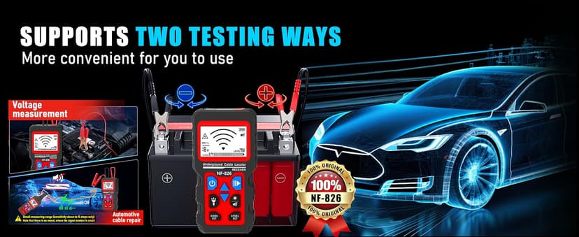 NF-826 Underground Wire Locator & Cable Tracer/Buried Wire Tracer and Cable Locator/Under Ground Circuit Tracer,for Dog Fence Cables Irrigation Control Wires,Tone Generator Kit (Professional Grade)