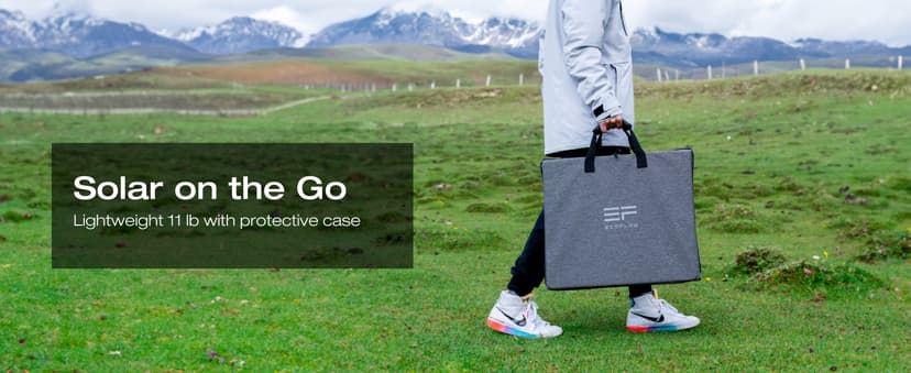 EF ECOFLOW Solar Generator RIVER 3 Plus with 110W Solar Panel, 286Wh Portable Power Station LiFePO4 Battery, 3 Up to 1200W AC Outlets, <10 MS UPS, Expandable to 858Wh, <30 dB Quiet, 1Hr Fast AC Charge