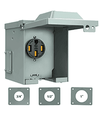 Nilight 50 Amp 50FT Generator Extension Cord 250V Heavy Duty 6/3+8/1 Gauge Pure Copper STW Wire ETL Listed 4 Prong 14-50P SS2-50R&CS6364 50F/50M Cable Suit for RV Home Use