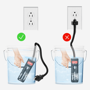 Hot Tub Heater, Bathtub Heater, Spa Heater, Immersion Water Heater: Portable Hot Tub Heater with Cast Aluminum, Digital Display & Temperature Sensor for Fast, Safe Heating