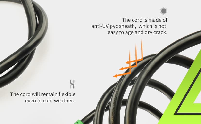 RVMATE 4 Prong 30 Amp 15 Feet Generator Extension Cord, NEMA L14-30P/L14-30R, 125/250V Up to 7500W 10 Gauge SJTW Generator Cord, ETL Listed