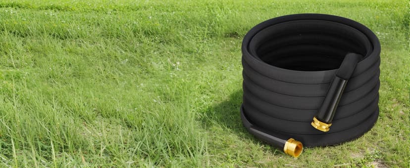 2025 Upgraded Non-Expanding Garden Hose, Lightweight, Flexible Ultra-Light Water Hose, Burst-Resistant, Lead-Free, Anti-Kink, High-Pressure (50 FT)