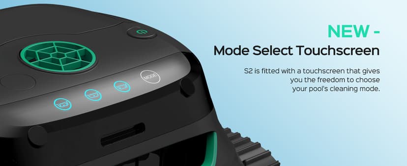 WYBOT S2 Inground Pool Vacuum up to 3230.Sq.ft, Cordless Robotic Pool Cleaner Lasts 210 Mins with Smart Navigation, Dual Filtration, Touch/APP Modes