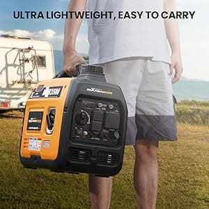 MaXpeedingrods 3500 Watt Portable Inverter Generator Gas Powered, EPA Compliant, Compact and Lightweight for Home Backup Power, Outdoor Camping, RV and Trailer