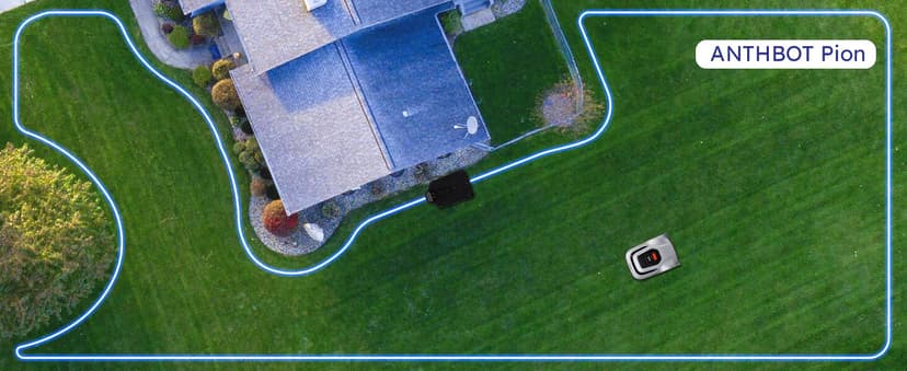 Robot Lawn Mower with Max 180m Stable Boundary Wire - Recommended 550㎡, Max 900㎡, 300% Higher Efficiency of Grid-Shaped Mowing Path, Automatic Robotic Lawn Mower with Auto Mapping & Recharge