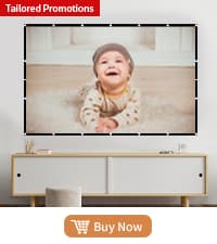 AAJK 150in Projector Screen with Stand,Portable 16:9 4K HD Indoor Outdoor Projection Screen with Wrinkle-Free Design, Ideal for Home Theater and Backyard Cinema – Includes Carry Bag