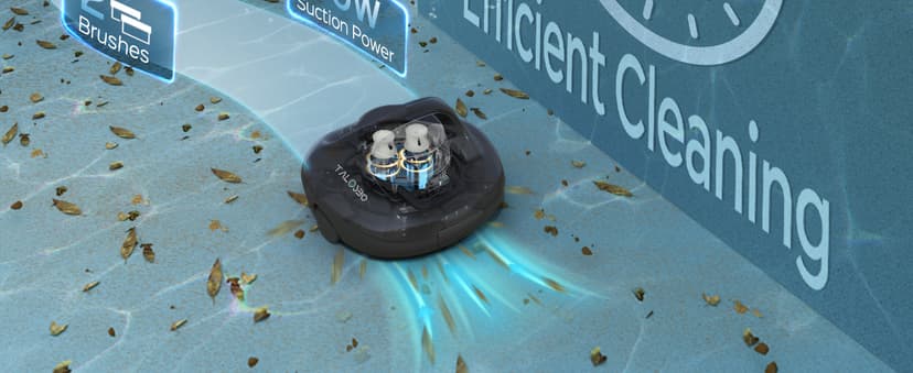 (2025 Upgraded) TALOSBO Pleco Se Cordless Pool Vacuum Cleaner Up to 130 Mins Runtime, Robotic Pool Cleaner with 2.5H Fast Charge, Ideal for Flat Above Ground and Inground Pools up to 861 Sq. Ft.