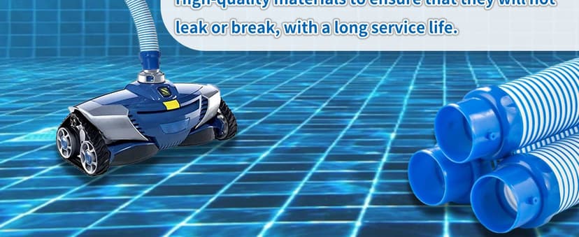 One Year Warranty 5 Pack Premium R0527700 Pool Cleaner Hoses, Twist Lock Pool Vacuum Hose Replacement Kit Compatible with Zodiac Baracuda MX6,MX8,X7,T3,T5 Swimming Pool Cleaner