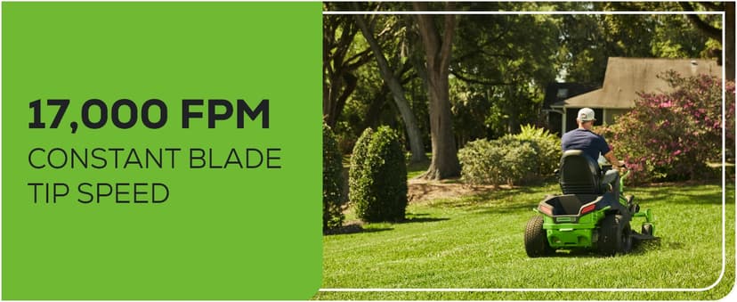 Greenworks 60V 42” Cordless Electric CrossoverZ Zero Turn Riding Mower, (4) 8.0Ah Batteries and (2) Dual Port Turbo Chargers