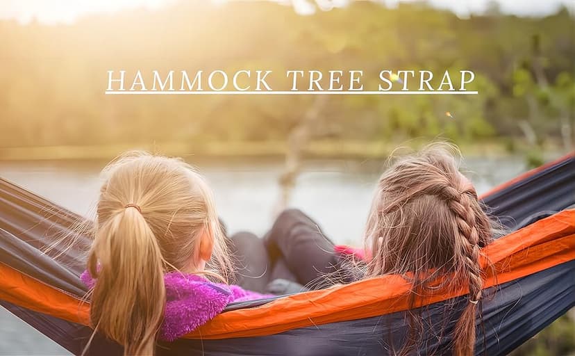Hammock Tree Straps, Portable 10 FT Long 16+1Loops Adjustable Suspension Straps, 100% No Stretch&Lightweight, 1400 LBS Combined Hammock Accessories, Fits All Hammocks