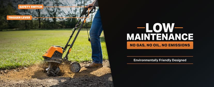 LawnMaster TE1016M Electric Tiller 10-Amp, 16-Inch,Green