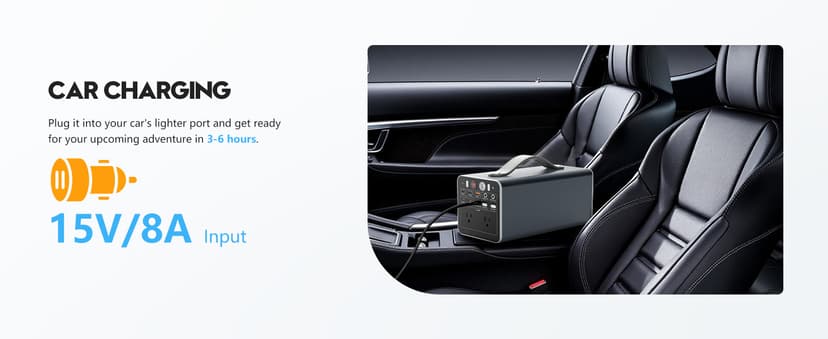 300W Portable Power Station, 299.7Wh Power Bank with AC Outlet, Dual Way 65W PD/USB-C Port, Laptop Charger Battery Pack Power Supply, Solar Generator for Camping Home Emergency