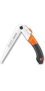 REXBETI Folding Saw, Heavy Duty 11 Inch Extra Long Blade Hand Saw for Wood Camping, Dry Wood Pruning Saw With Hard Teeth, Quality SK-5 Steel