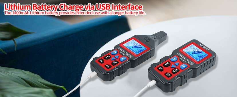 Underground Cable Wire Locator, RockyMars Cable Tester Wire Tracker, Detect Cables, NF826 Underground Wire Locator for Dog Fence Cables, Wire Detector Test Short Circuit Breaker of Wall