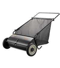 VEVOR 52 Inch Lawn Sweeper Tow Behind, 26 cu.ft. Large Pull Behind Grass Sweeper, Heavy Duty Leaf & Grass Collector with Dumping Rope Design, Adjustable Sweeping Height for Picking Up Debris & Grass