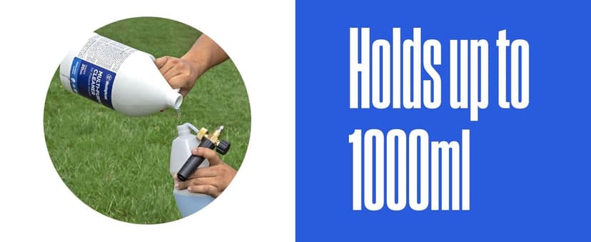 Westinghouse Foam Cannon for Pressure Washers - 3600 Max PSI, 1/4” Connector - for Gas and Electric Pressure Washers