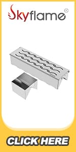 Skyflame Wood Chip Smoker Box, Stainless Steel Double V-shape BBQ Smoke Box with Hinged Lid for Charcoal & Propane Gas Grill, 12.5"(L) x 3.3"(W) x 2.5"(H), U.S. Design Patent