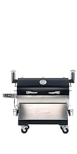 recteq DualFire 1200 Wood Pellet Smoker Grill, Wi-Fi Electric Pellet Grills, Dual Chambers for Hot and Fast + Low and Slow Cooking Grills