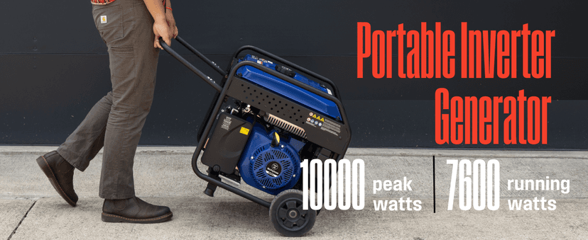 Westinghouse 10000 Peak Watt Portable Open Frame Inverter Generator, Remote Electric Start with Auto Choke, Transfer Switch Ready, Gas Powered, CO Sensor