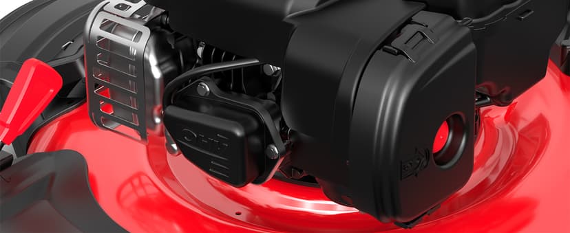 PowerSmart 21 in. Gas Lawn Mower with 125cc Briggs and Stratton E300 Engine, 2-in-1 Push Mower with Mulching & Side-Discharge