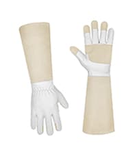 HLDD HANDLANDY Work Gloves for Women and Ladies, Leather Gardening Gloves Flexible Mechanic Working Gloves