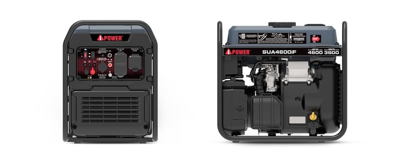 A-iPower 4600W RV-Ready Open Frame Inverter Generator Gas Powered, Lightweight Portable Power Supply with CO Sensor