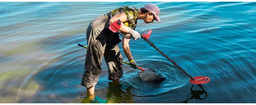 PANCKY Metal Detectors for Adults Waterproof, Professional Higher Accuracy Gold Detector with LCD Display, 5 Mode, Advanced DSP Chip 10" Coil, PK0075