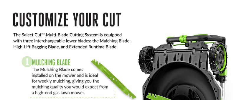 EGO Power+ Electric Lawn Mower, Self-Propelled Cordless with Select Cut and Touch Drive, Battery and Charger Not Included – LM2130SP