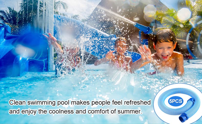 R0527700 Pool Cleaner Vacuum Hose for Zodiac MX6 MX8 Replacement Parts, Twist Lock Pool Vacuum Hose 39inch Suitable for Cleaning Swimming Pool (5 packs)