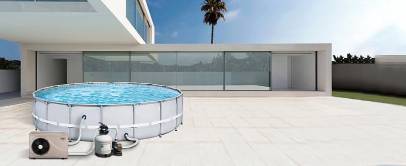 Max 22462BTU Electric Pool Heater for Above Ground and Inground Pools, Up to 6500Gallons Swimming Pool Heat Pumps, Fits 8/15/16 Ft Pools Heating Pool Warmer, 110V-120V/60Hz